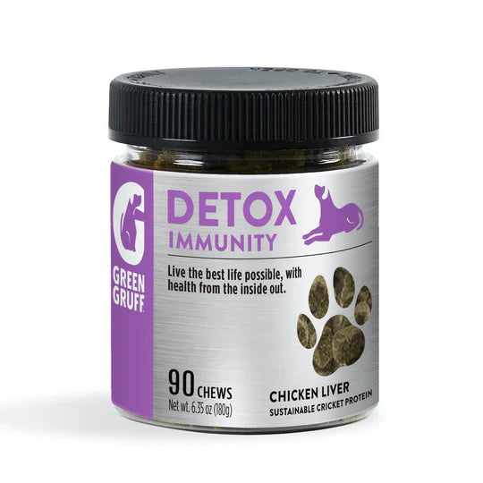 Green Gruff Detox Immunity Chewables for Dogs (90 Ct - Pack of 4)