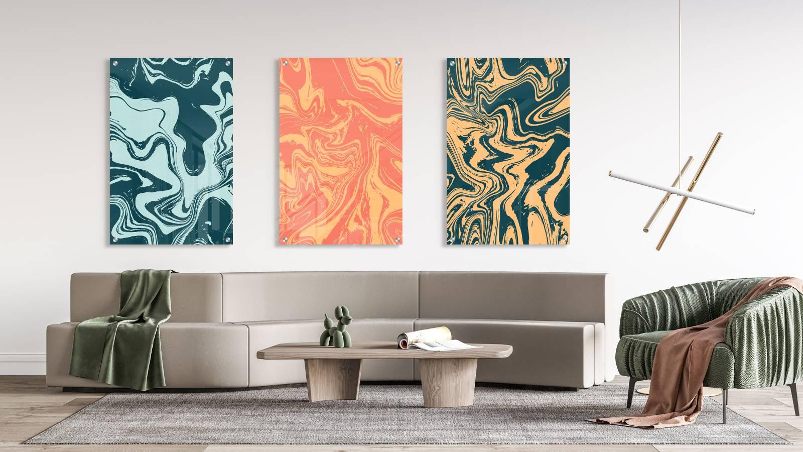 Vintage Motifs Set of 3 Prints Modern Wall Art Modern Artwork – Tundra ...