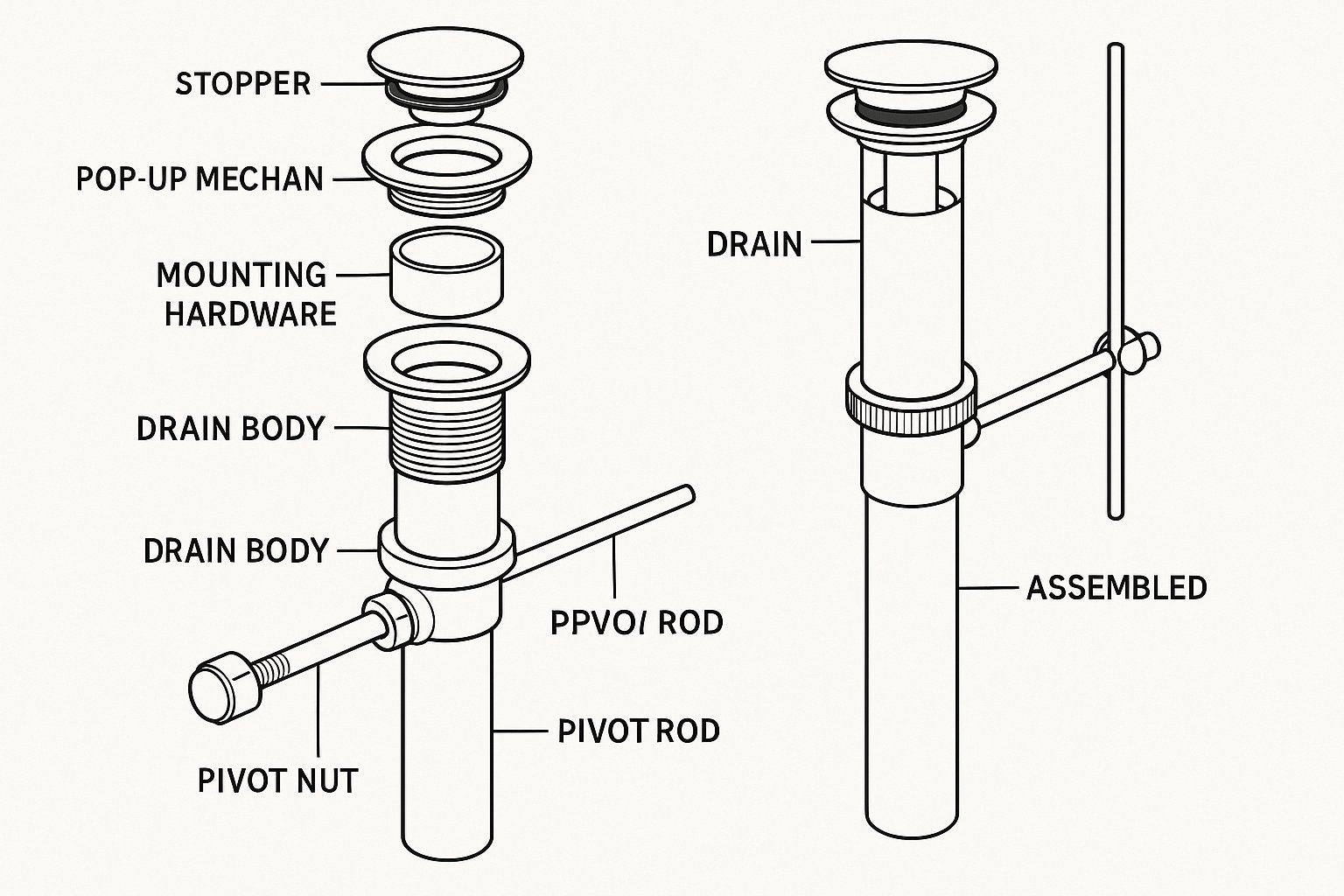 Pop-Up Drain Assembly