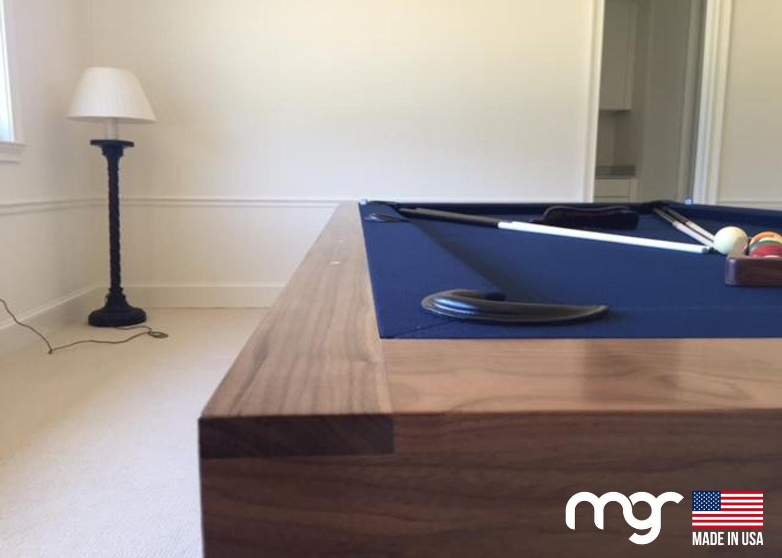 The Modern X100 Pool Table (Solid Walnut with Custom Finish)