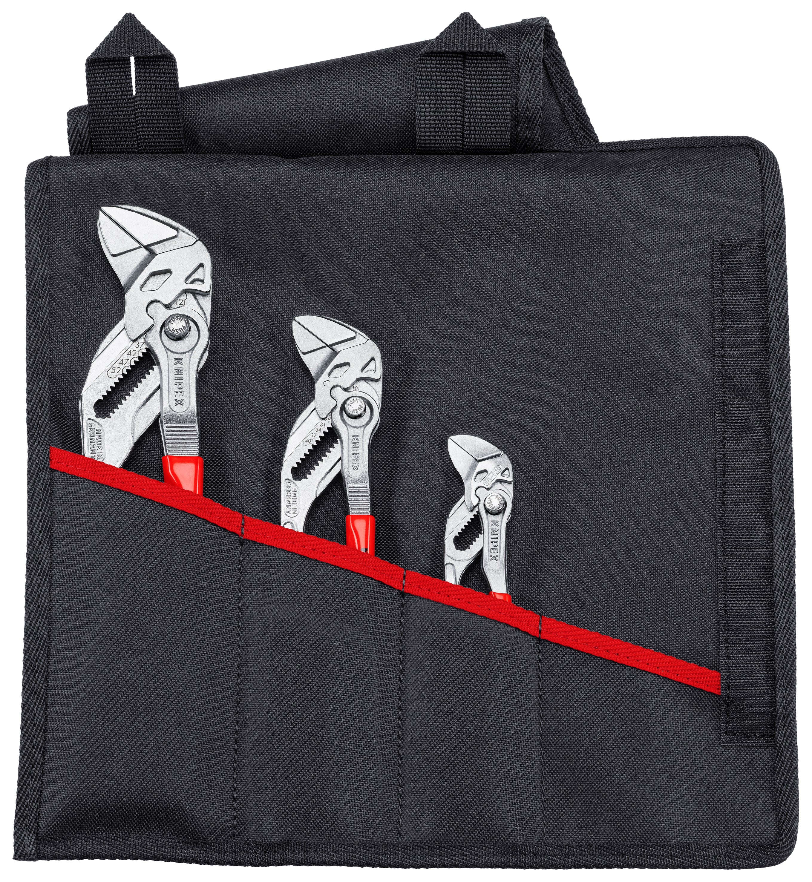 Knipex Pliers Wrench Set In Tool Roll 3 Pieces 00 19 55 S6