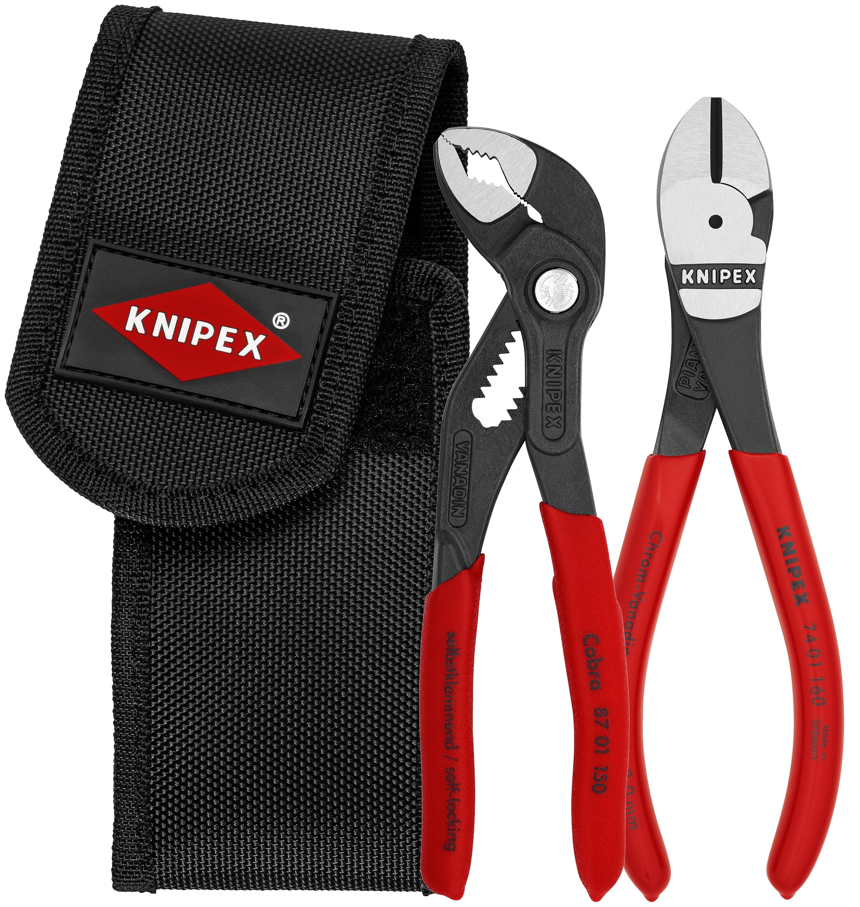 Knipex Cobra® Mini Pliers Set With Pouch 2 Piece 00 20 72 V02