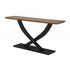 Entryway Console Table With Cross Legs Design - Natural / Espresso