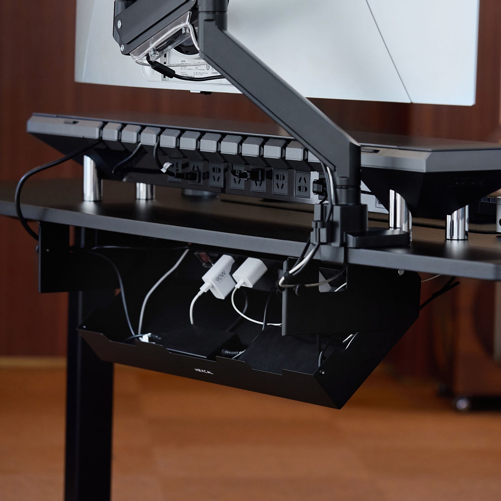 Under Desk Cable Management Tray