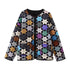 Women's Quilted Jacket Geometric Star Patchwork BYMANYC ® New York CONTEMPORARY VIBRANT MODERN OUTERWEAR - New Collection