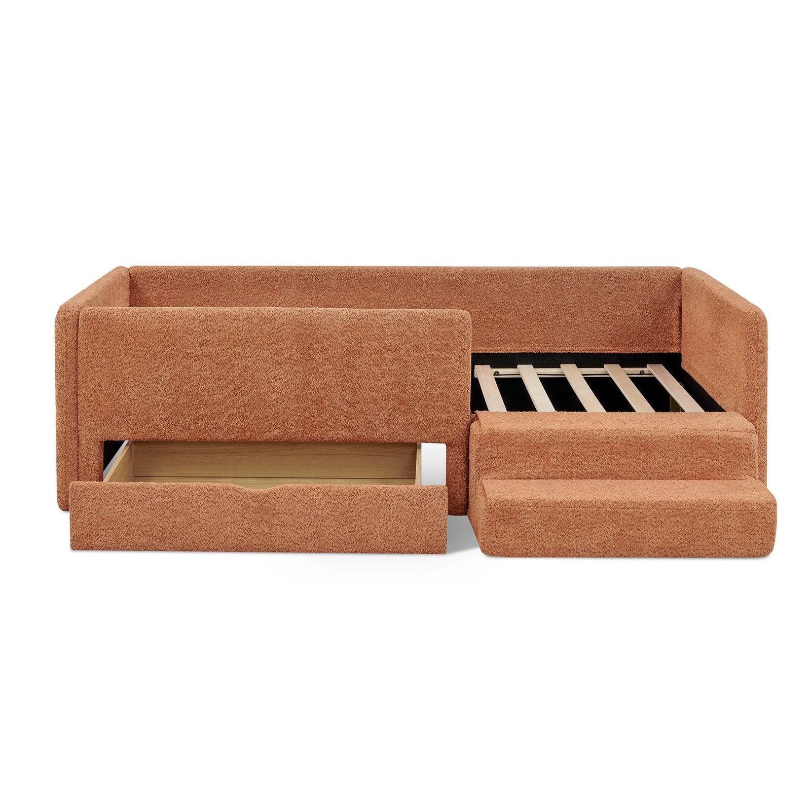 Safe Kids Bed With Guardrails And Storage