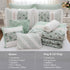 9 Piece Cotton Percale Comforter Set Aqua