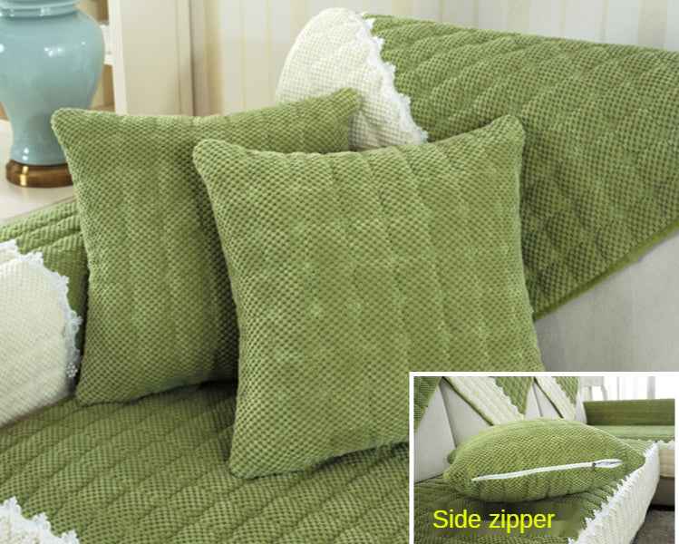 Non-Slip Sectional Couch Cover with Lace, Furniture Protector for Dogs, Pets, and Kids II