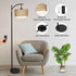 Walker Edison | Boho Arc Floor Lamp for Living Room with 3 Color Temperatures