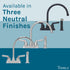 Tehila Chrome Finish Gooseneck Faucet with Side Sprayer
