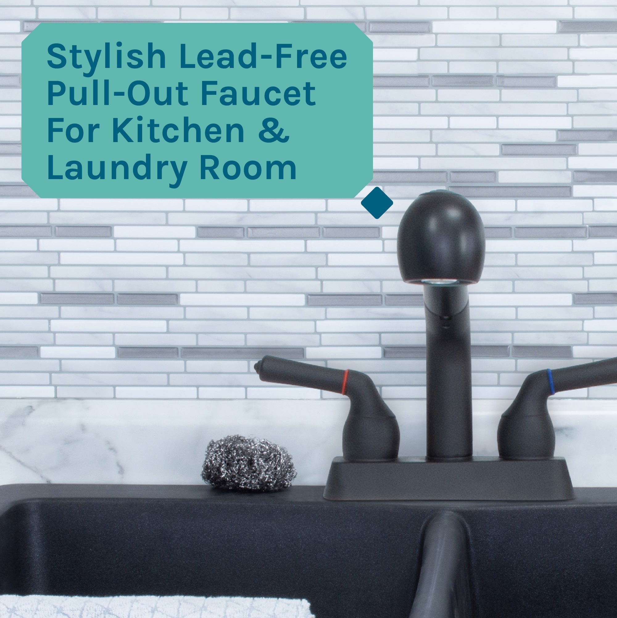 Tehila Black Finish Pull-Out Faucet