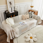 Waffle Lattice Fabric Sofa Cover, Multi-purpose Soft Sofa Throw, Couch Cover Blanket Throws for Couches