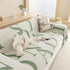 Chenille Jacquard Alphabet Sofa Blanket Cover, L Shape Sofa Cover, Reversible Couch Covers for Dogs