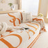 Chenille Jacquard Alphabet Sofa Blanket Cover, L Shape Sofa Cover, Reversible Couch Covers for Dogs