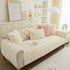 Soft Thick Faux Fur Sofa Cover Stripe Fluffy Fuzzy Non-Slip Washable Couch Covers