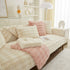 Soft Thick Faux Fur Sofa Cover Stripe Fluffy Fuzzy Non-Slip Washable Couch Covers