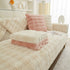 Soft Thick Faux Fur Sofa Cover Stripe Fluffy Fuzzy Non-Slip Washable Couch Covers