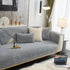 Winter Thickened Rabbit Plush Non-slip Sofa Cushion, Faux Fur Fluffy Furniture Protector