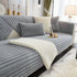 Winter Thickened Rabbit Plush Non-slip Sofa Cushion, Faux Fur Fluffy Furniture Protector
