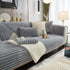 Winter Thickened Rabbit Plush Non-slip Sofa Cushion, Faux Fur Fluffy Furniture Protector