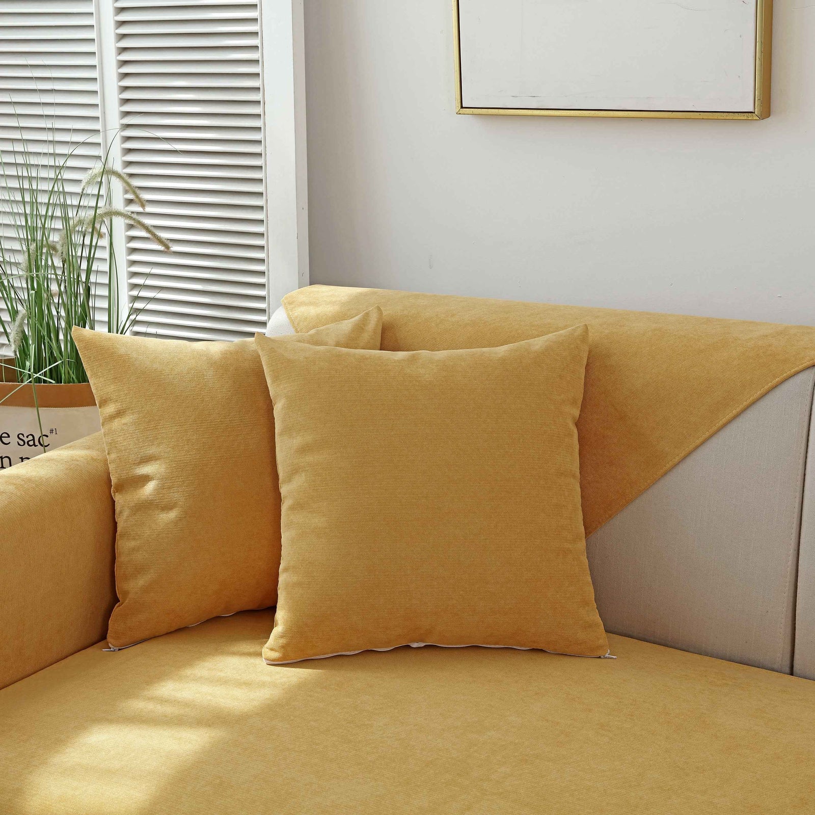 Waterproof Non-Slip Quilted Corduroy Sofa Covers for Pets, Sectional Couch Covers