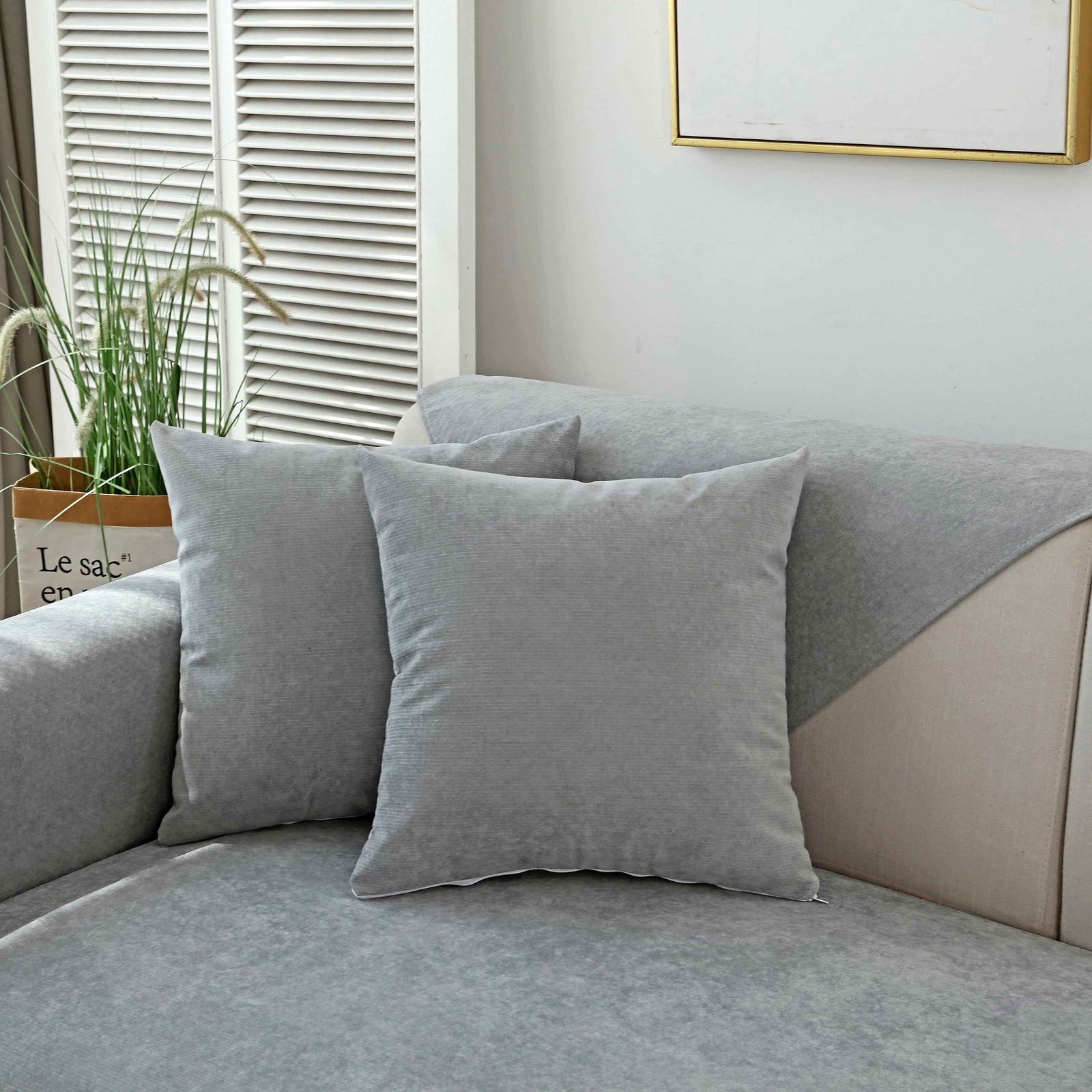 Waterproof Non-Slip Quilted Corduroy Sofa Covers for Pets, Sectional Couch Covers