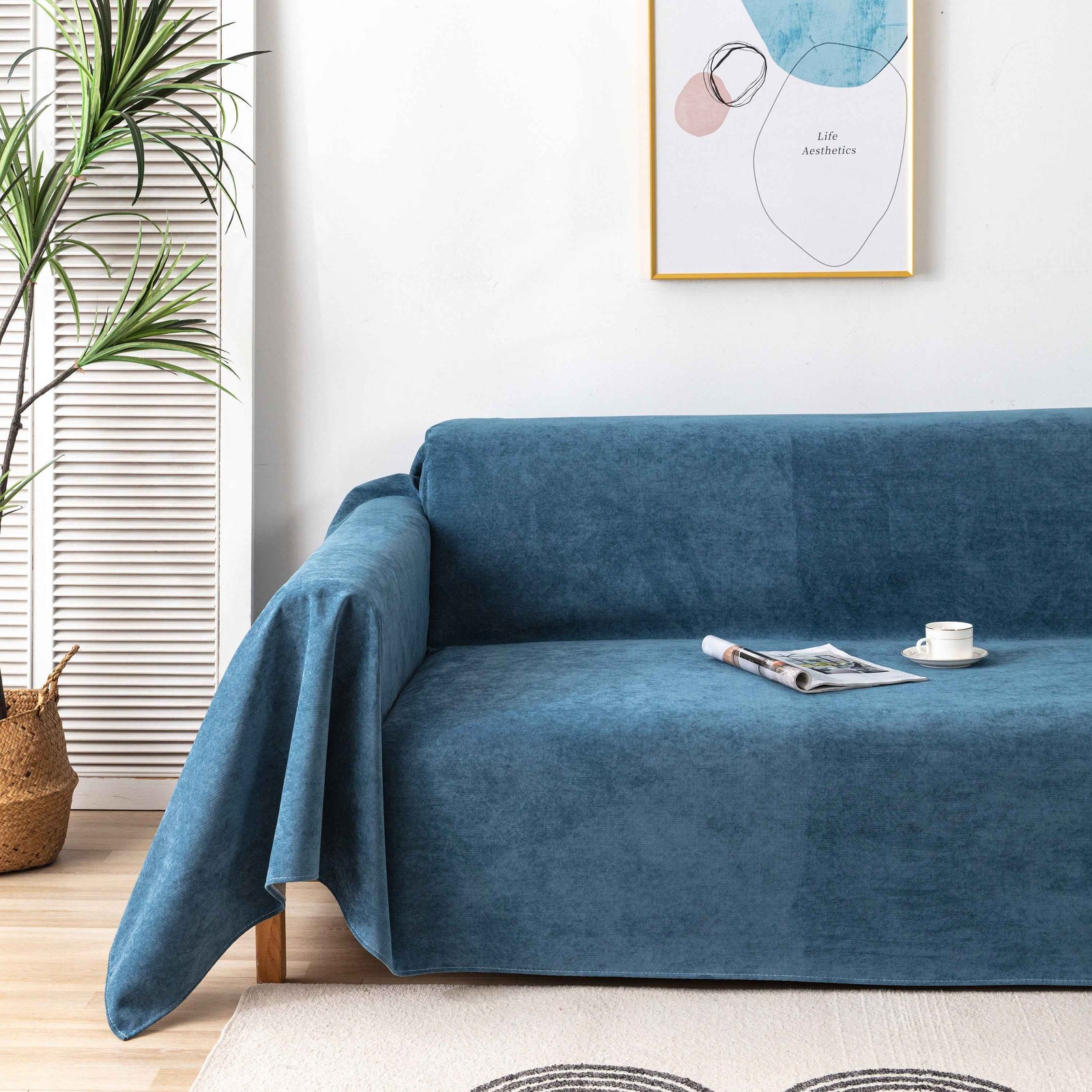 Waterproof Scratch-Resistant Furniture Covers for Pets, Non-Slip Couch Cover Throw