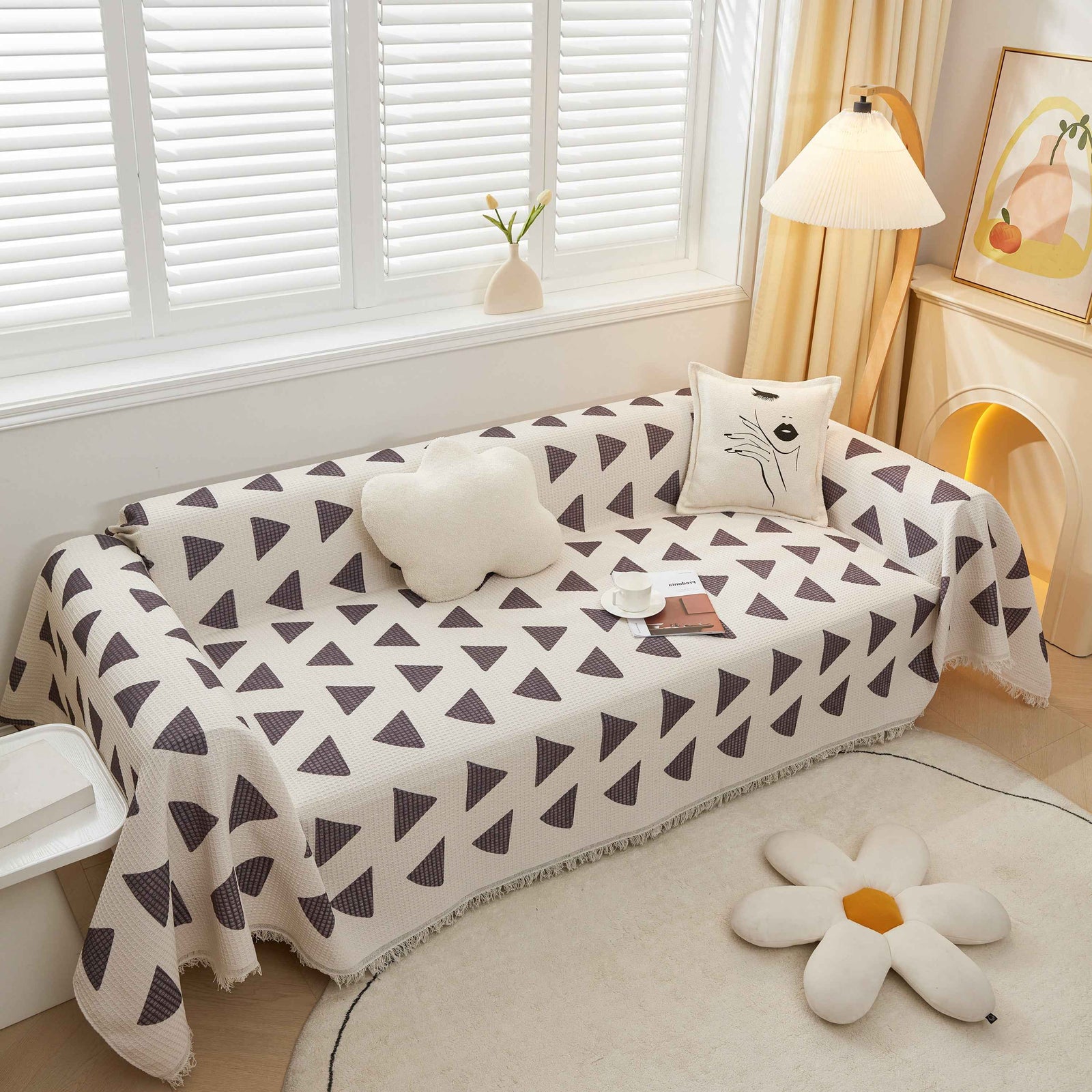 High-Quality Fabric Non-Slip Sofa Cover Throw, Throw Blankets for Couch, Furniture Covers for Pets