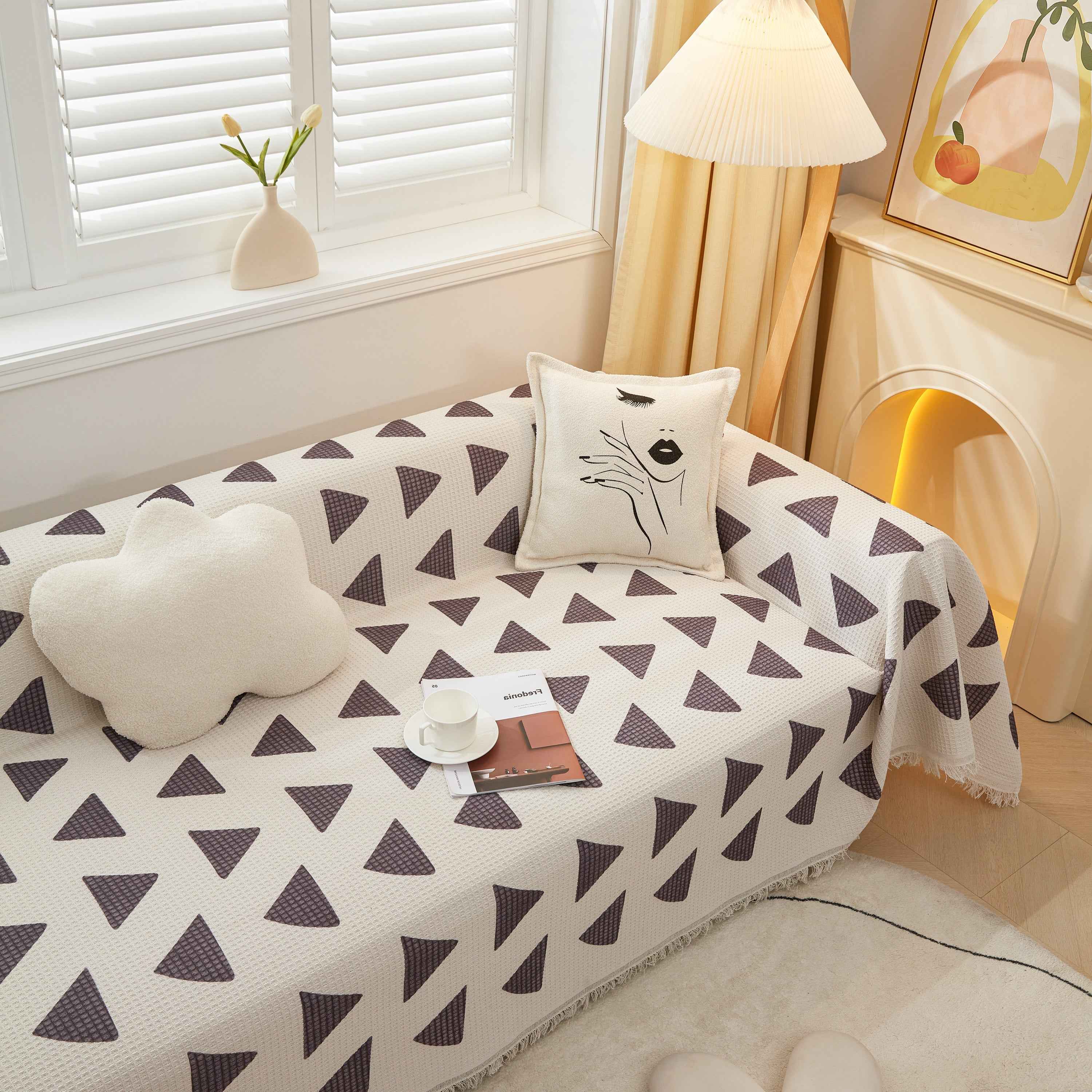 High-Quality Fabric Non-Slip Sofa Cover Throw, Throw Blankets for Couch, Furniture Covers for Pets