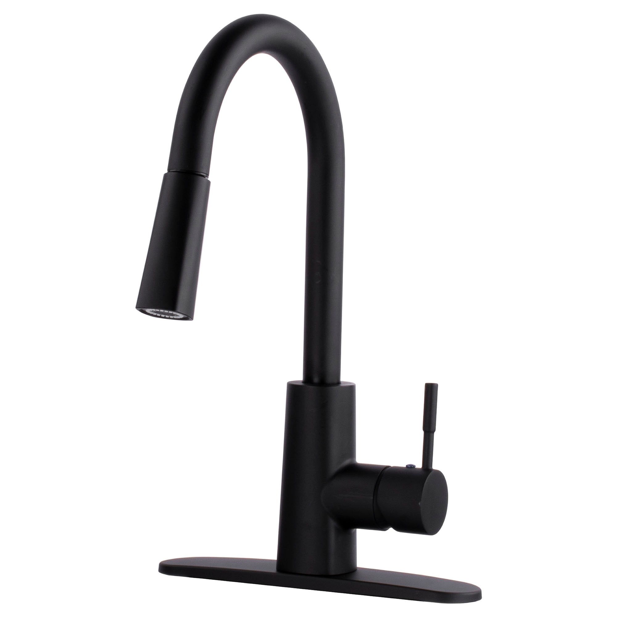 Tehila Black Finish High-Arc Pull-Down Faucet