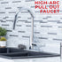 Tehila Chrome Finish High-Arc Pull-Down Faucet