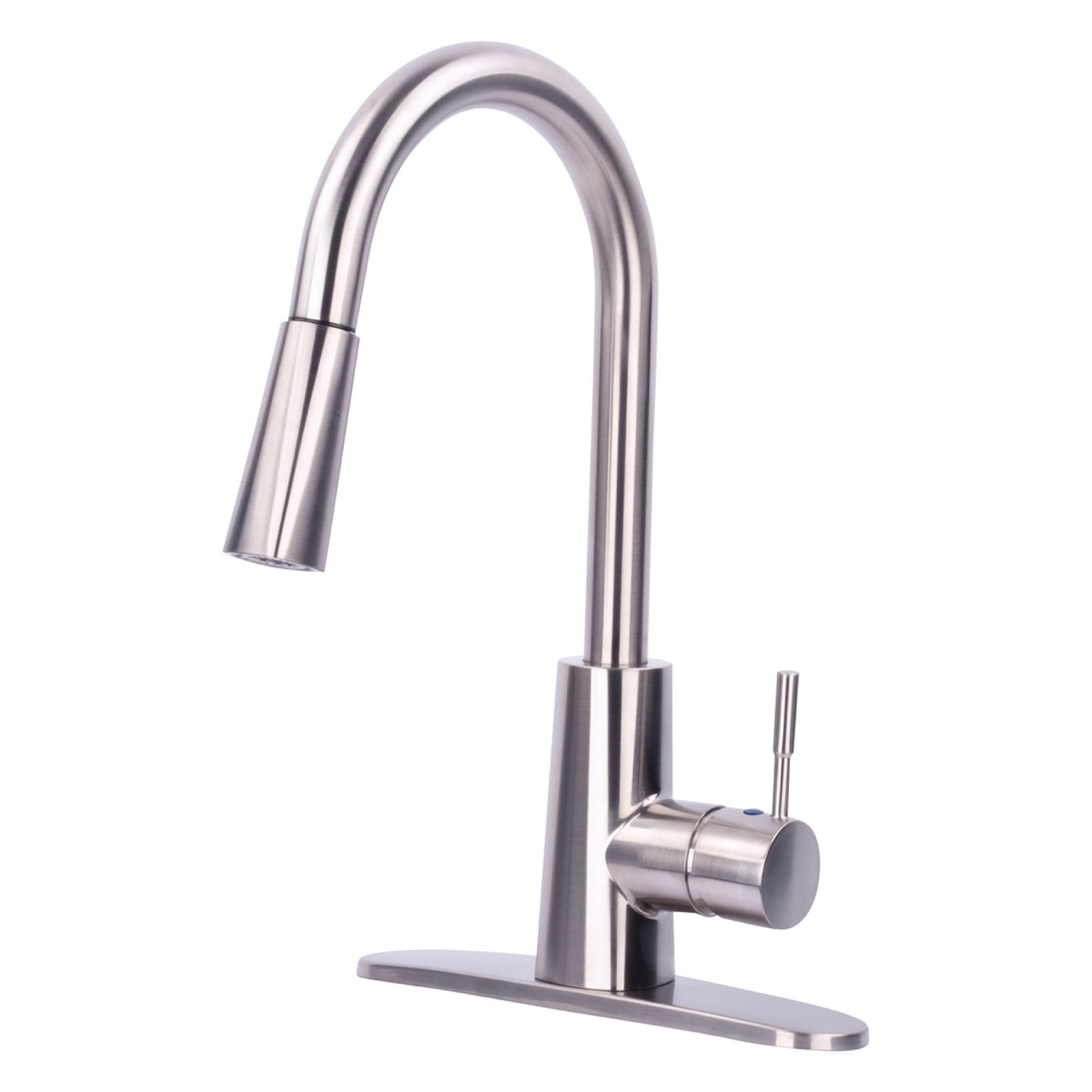Tehila Stainless Steel Finish High-Arc Pull-Down Faucet