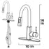 Tehila Stainless Steel Finish High-Arc Pull-Down Faucet
