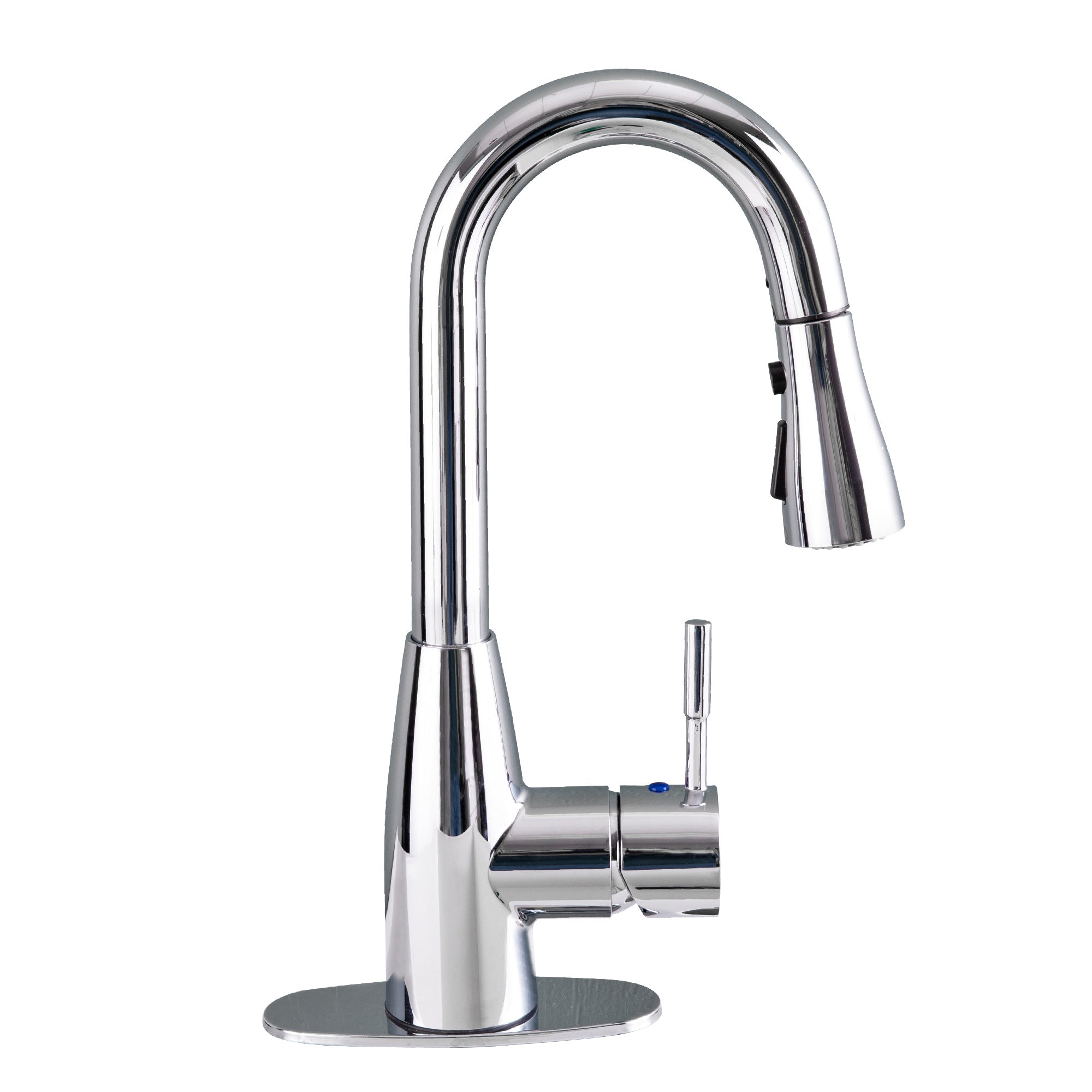 Tehila Chrome Finish Low Profile Pull-Down Faucet
