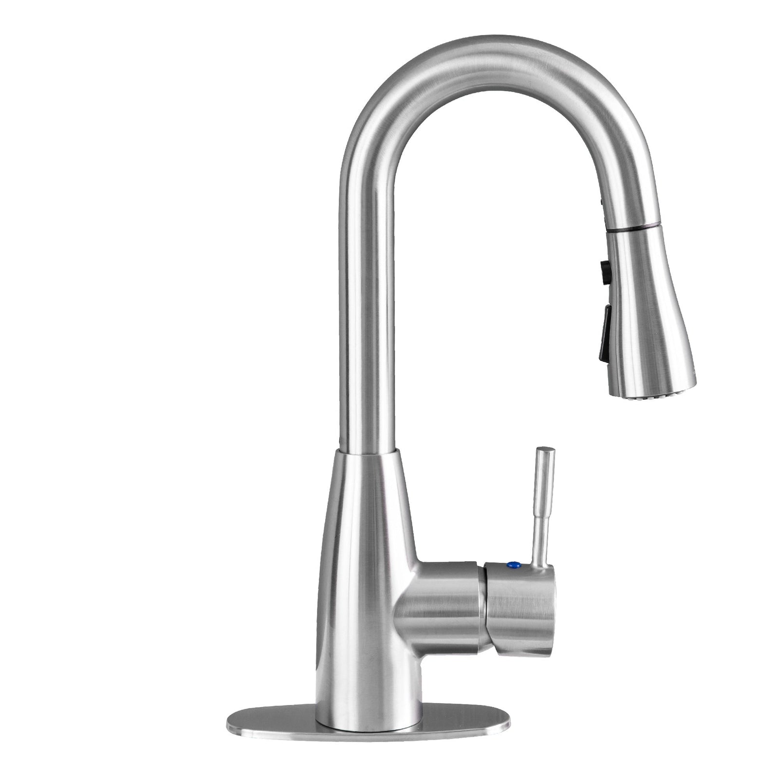 Tehila Stainless Steel Finish Low Profile Pull-Down Faucet