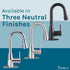 Tehila Stainless Steel Finish Low Profile Pull-Down Faucet