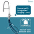 Tehila Stainless Steel Finish High Arc Coil Pull-Down Faucet