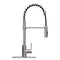 Tehila Stainless Steel Finish High Arc Coil Pull-Down Faucet