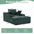 Oversized Chaise Lounge Chair Cozy Cloud Couch With 3 Throw Pillows And Wide Armrest