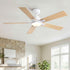 Reversible Motor Integrated LED Dimmable Ceiling Fan With Light