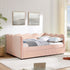Gingham Daybed With USB Charging Port, Wave-Shaped Design