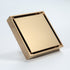 Polished Gold brass floor drain 4x4inch