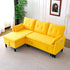 L-Shaped Reversible Chaise Sectional Sofa With Storage