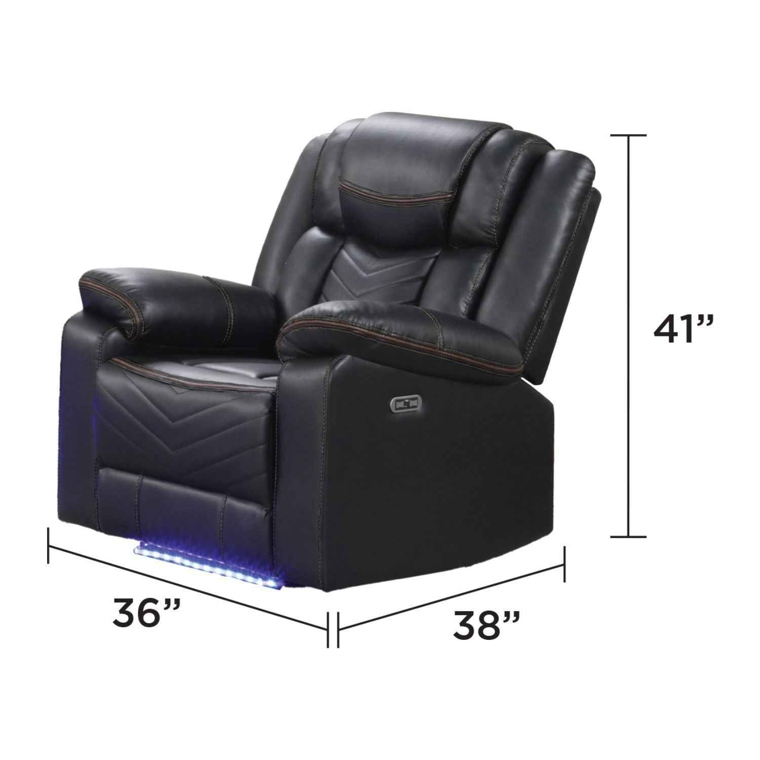 Challenger - LED Power Recliner Chair