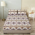 DaDa Bedding Majestic Oriental Kilim Fitted Sheet - w/ Pillow Cases Royal Persian Traditional Design Intricate Ornate Ornament Print