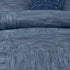 7 Piece Printed Seersucker Comforter Set Navy Queen
