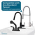 Tehila Standard Wall-Mounted White Utility Sink, No Supply Lines