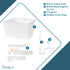 Tehila Standard Wall-Mounted White Utility Sink, No Supply Lines
