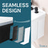 Tehila Standard Wall-Mounted White Utility Sink with Black Finish Pull-Down Faucet