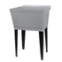 Tehila Standard Freestanding Grey Utility Sink with Black Legs, No Supply Lines